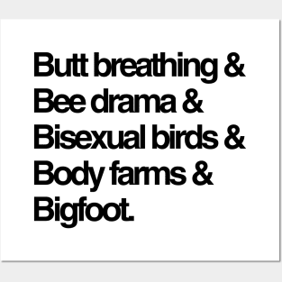 Bisexual birds, body farms, and other weird things we learned this week Posters and Art